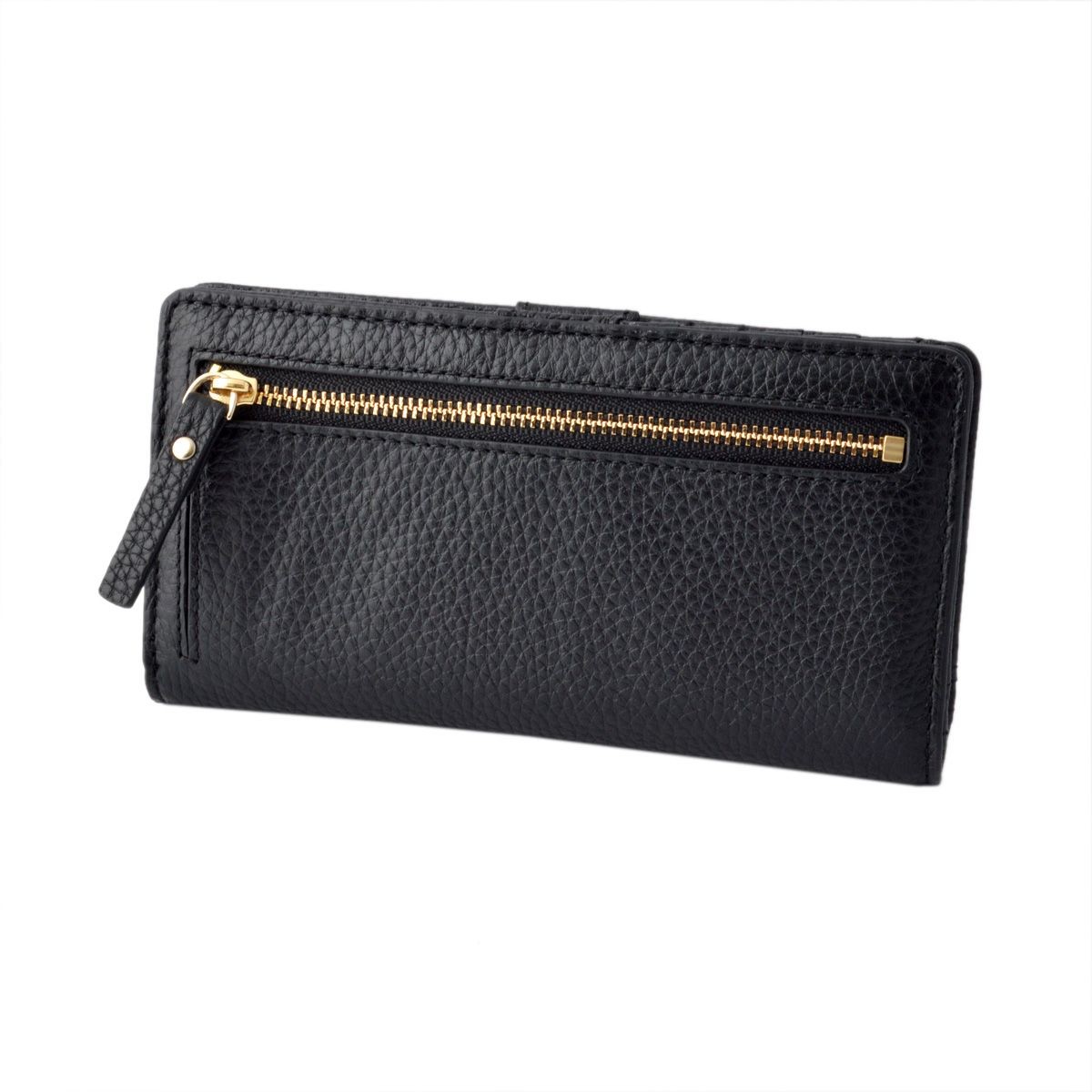 ケイトスペード Kate Spade PWRU4939 001 背面ファスナー小銭入れ＆定期入れ付 二つ折り長財布 COBBLE HILL stacy