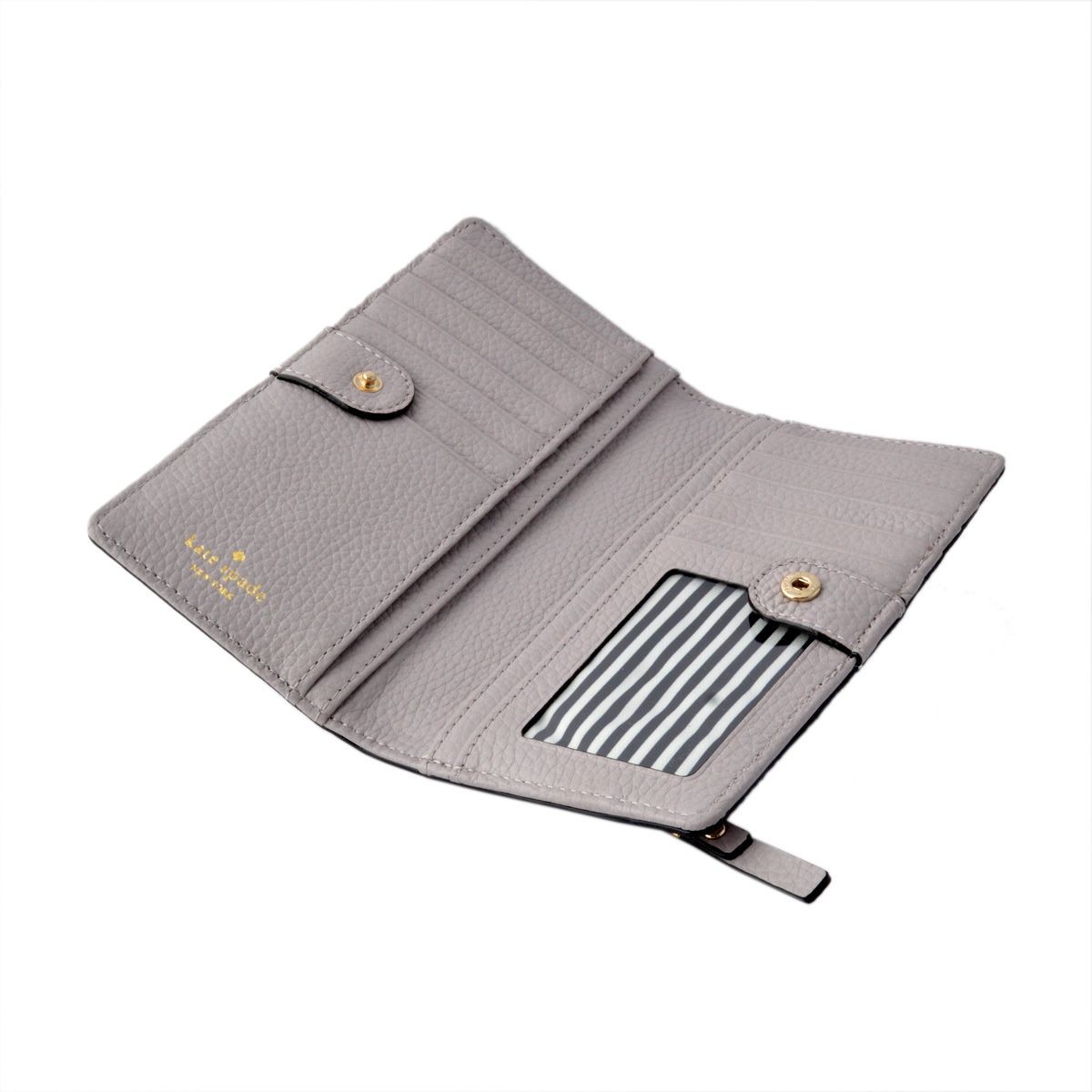 ケイトスペード Kate Spade PWRU4939 283 背面ファスナー小銭入れ＆定期入れ付 二つ折り長財布 COBBLE HILL stacy