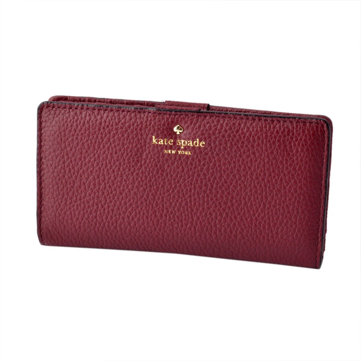 ケイトスペード Kate Spade PWRU4939 632 背面ファスナー小銭入れ＆定期入れ付 二つ折り長財布 COBBLE HILL stacy