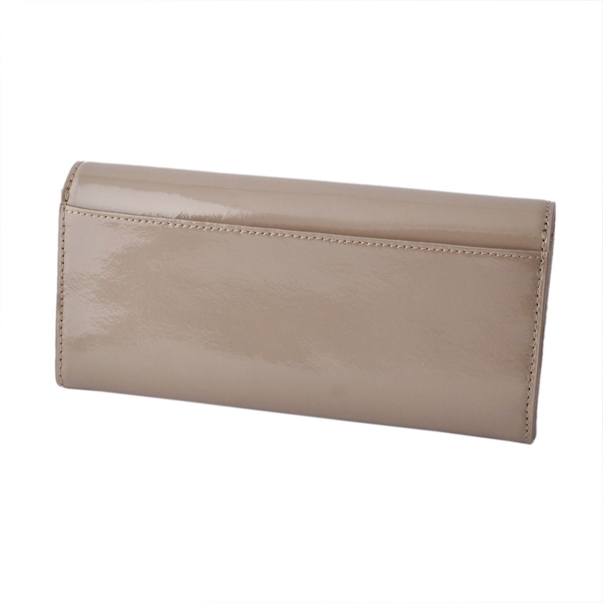 ケイトスペード Kate Spade PWRU5165 226 スカラップデザイン 内外バイカラー　二つ折り長財布 LILY AVENUE PATENT cindy