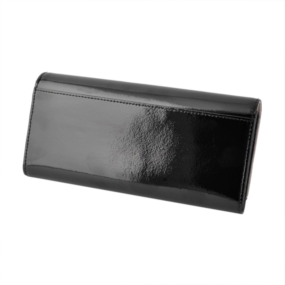 ケイトスペード Kate Spade PWRU5165 290 スカラップデザイン 内外バイカラー　二つ折り長財布 LILY AVENUE PATENT cindy