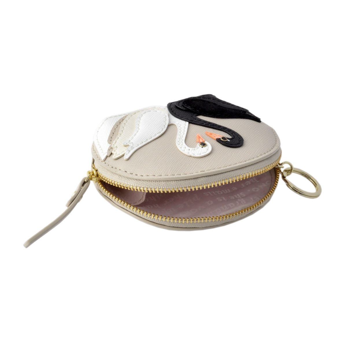 ケイトスペード Kate Spade PWRU5177 974 スワンモチーフ キーリング付コインケース マルチポーチ ON POINTE swan dumpling coin purse