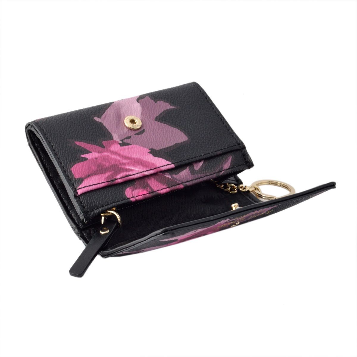 ケイトスペード Kate Spade PWRU5229 098 ローズプリント キーリング付 マルチケース 小銭・定期・カード入れ付 HAWTHORNE LANE ROSES darla