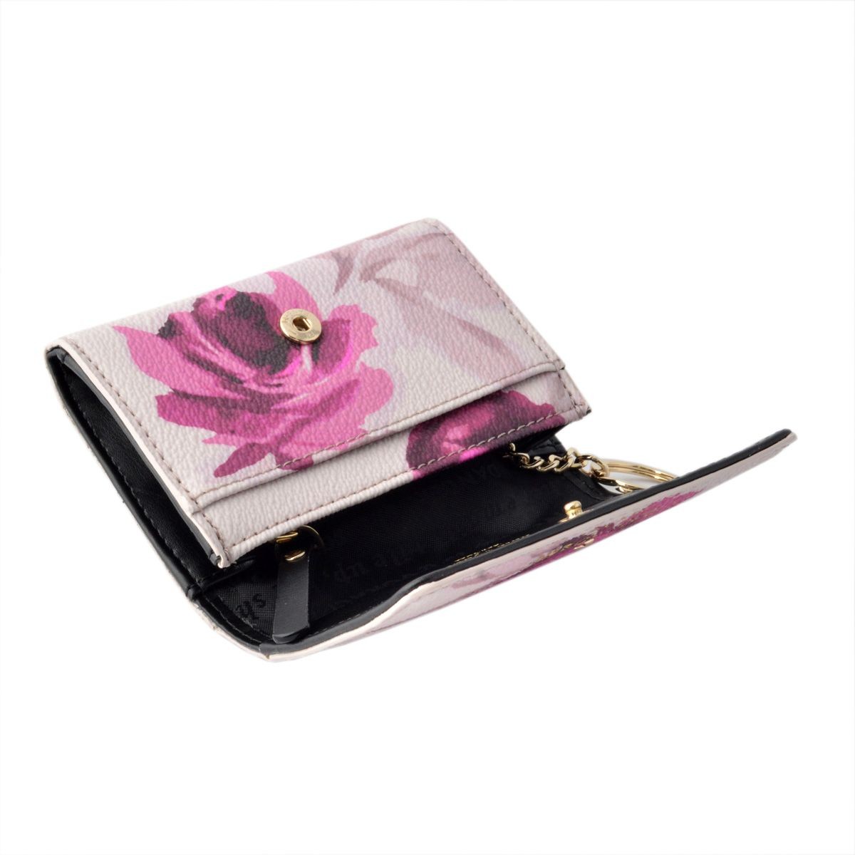 ケイトスペード Kate Spade PWRU5229 515 ローズプリント キーリング付 マルチケース 小銭・定期・カード入れ付 HAWTHORNE LANE ROSES darla
