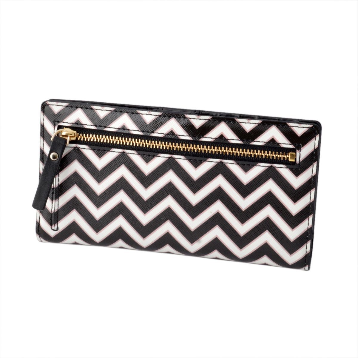 ケイトスペード Kate Spade PWRU5225 143 背面ファスナー小銭入れ＆定期入れ付 二つ折り長財布 MARKET STREET stacy