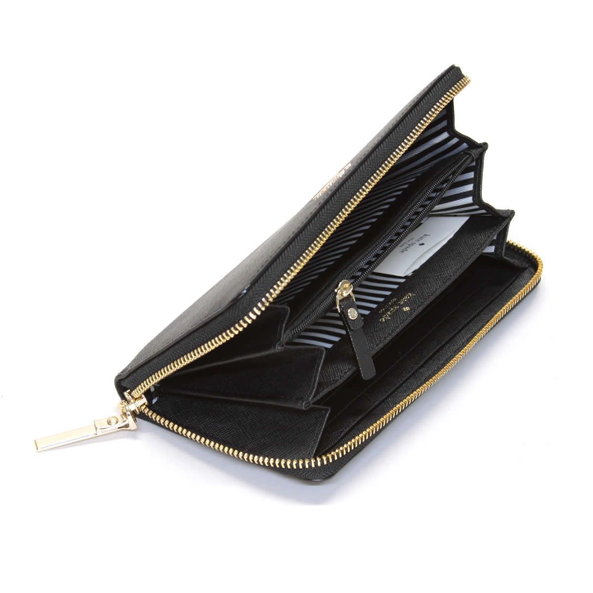 ケイトスペード Kate Spade PWRU5073 001 ラウンドファスナー長財布 ロングウォレット CAMERON STREET lacey