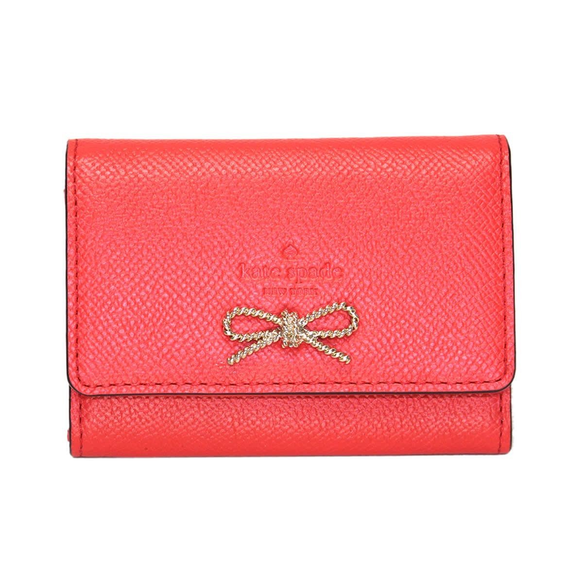 ケイトスペード Kate Spade PWRU5129 604 リボンモチーフ キーリング付 マルチケース 小銭・定期・カード入れ付 FAIR COURT darla