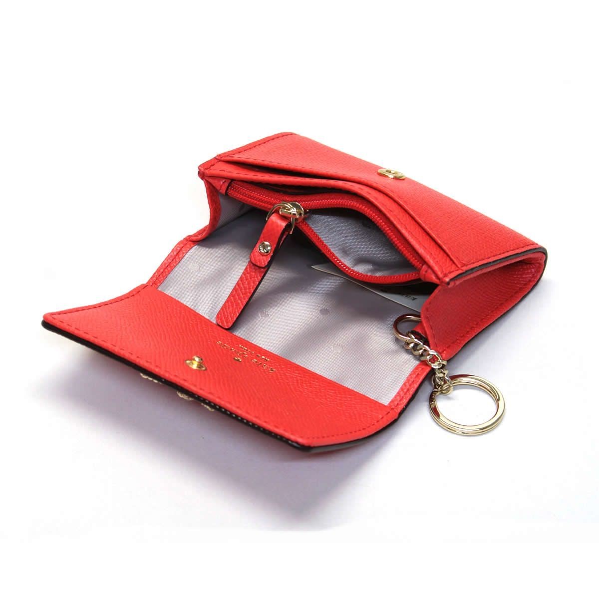 ケイトスペード Kate Spade PWRU5129 604 リボンモチーフ キーリング付 マルチケース 小銭・定期・カード入れ付 FAIR COURT darla