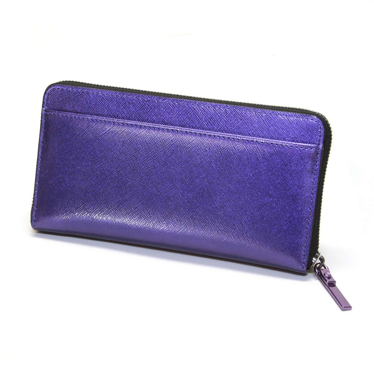 ケイトスペード Kate Spade PWRU5249 517 メタリック ラウンドファスナー長財布 ロングウォレット CAMERON STREET metallic lacey