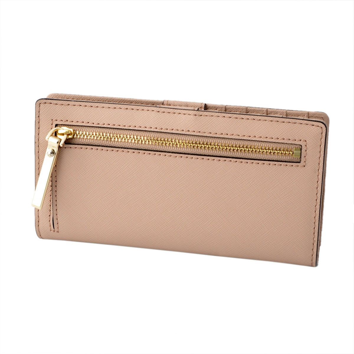 ケイトスペード Kate Spade PWRU5072 234 バイカラー 背面ファスナー小銭入れ＆定期入れ付 二つ折り長財布 CAMERON STREET stacy