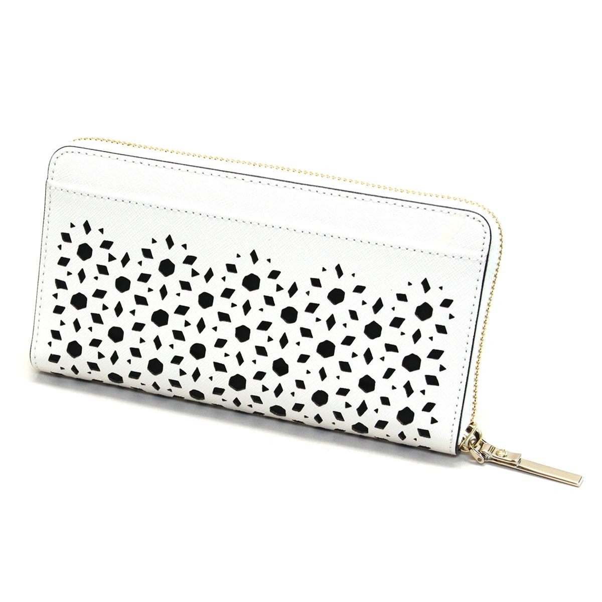 ケイトスペード Kate Spade PWRU5573 139 ランタンモチーフ 型抜き ラウンドファスナー長財布 ロングウォレット CAMERON STREET PERFORATED lacey