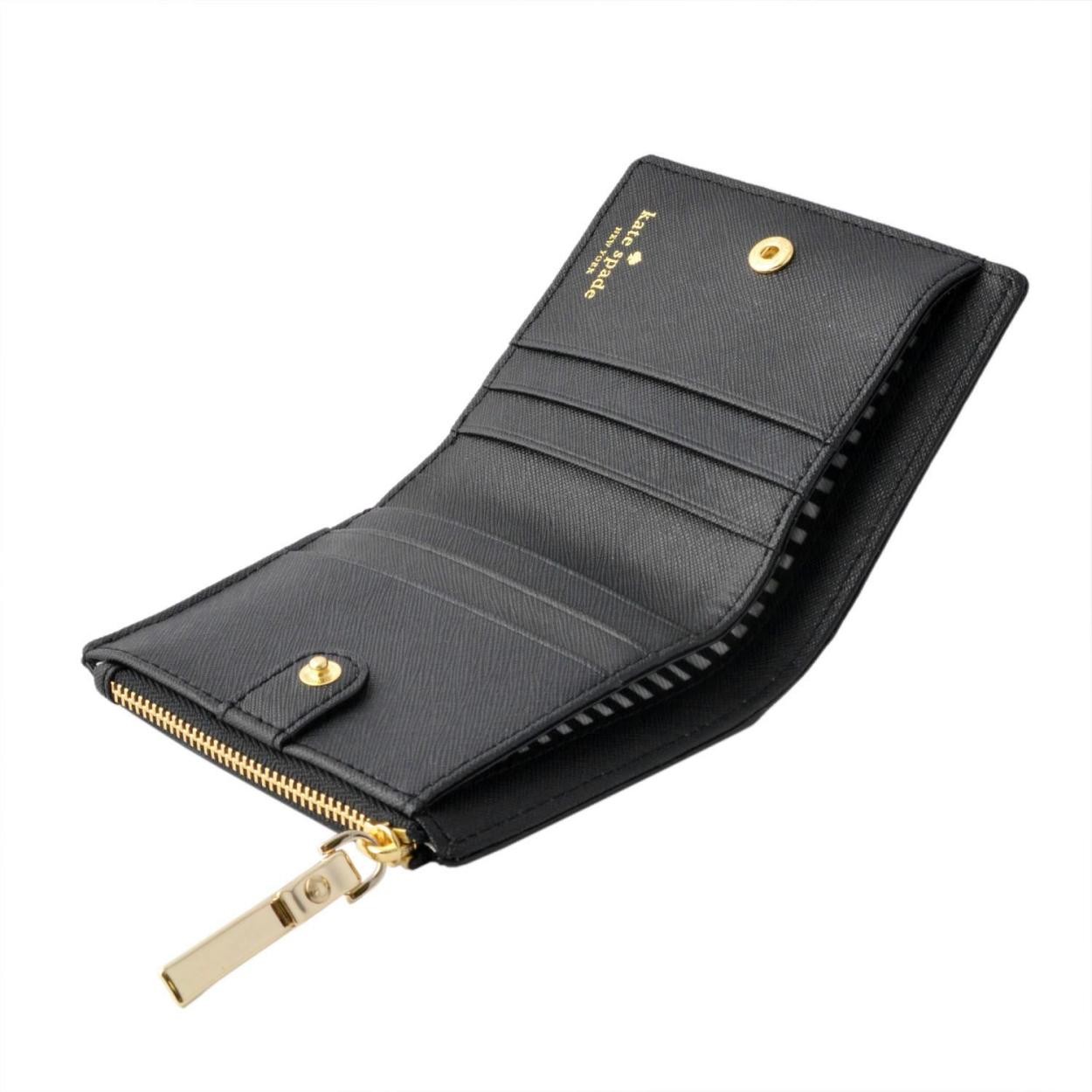 ケイトスペード Kate Spade PWRU5451 001 パスケース付 二つ折り ミニ財布 CAMERON STREET adalyn