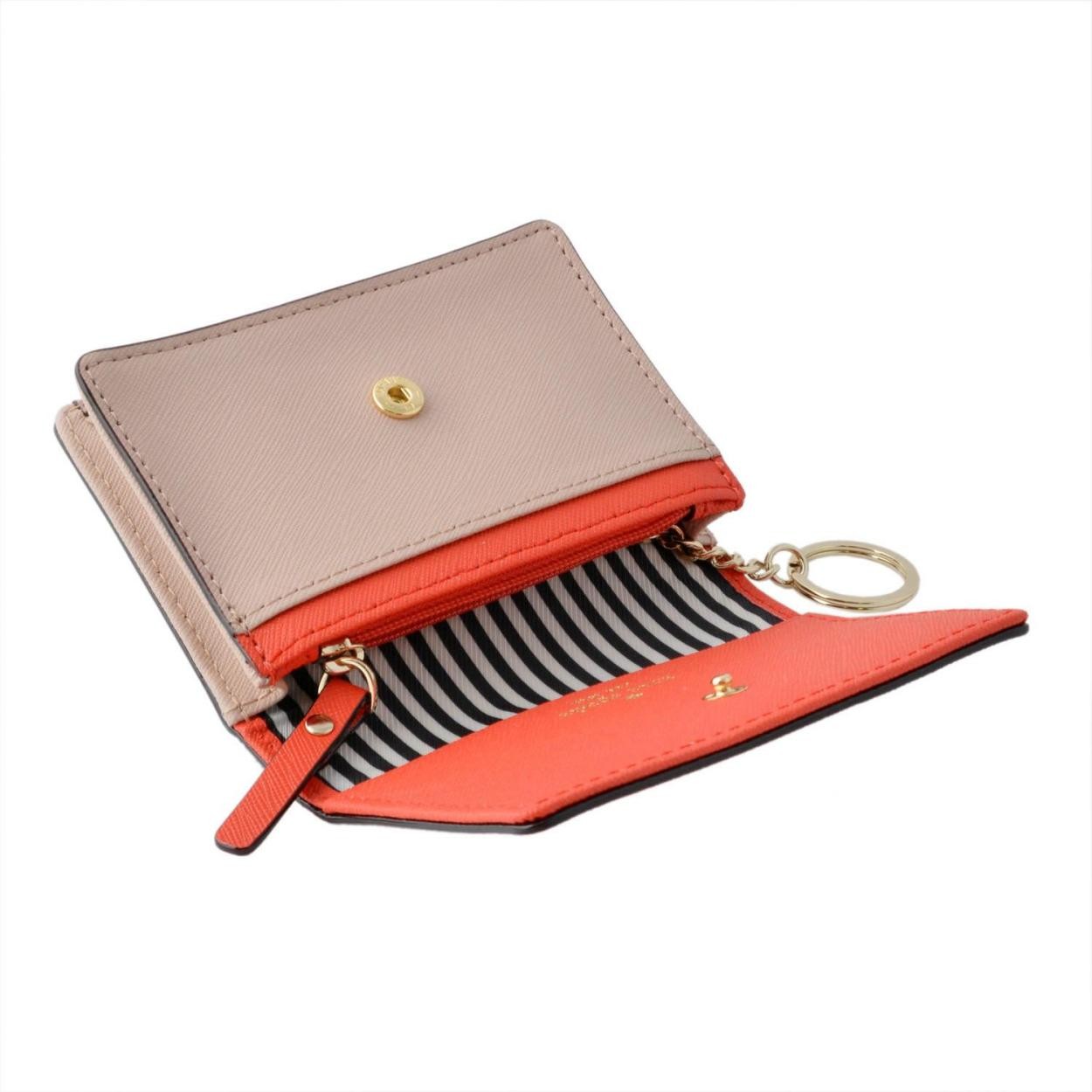 ケイトスペード Kate Spade PWRU5096 626 バイカラー キーリング付 マルチケース 小銭・定期・カード入れ CAMERON STREET beca