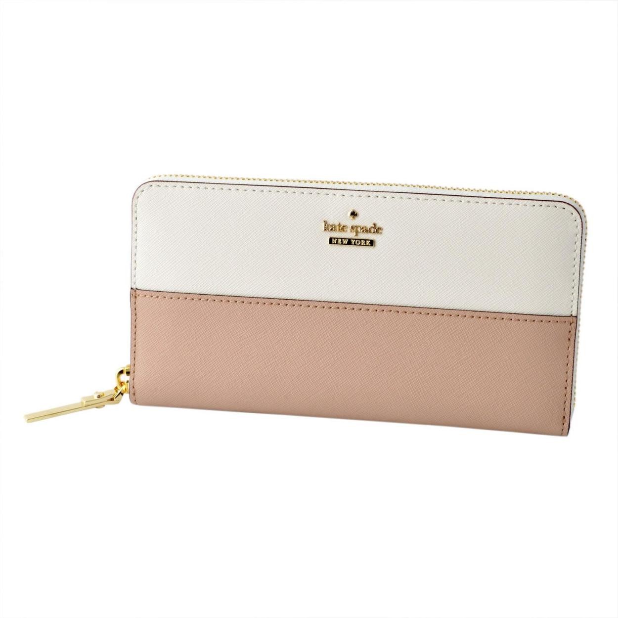 ケイトスペード Kate Spade PWRU5073 189 バイカラー ラウンドファスナー長財布 ロングウォレット CAMERON STREET lacey