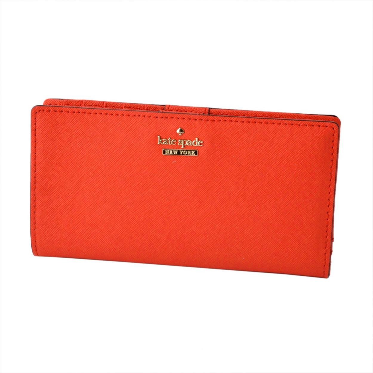 ケイトスペード Kate Spade PWRU5072 624 背面ファスナー小銭入れ＆定期入れ付 二つ折り長財布 CAMERON STREET stacy