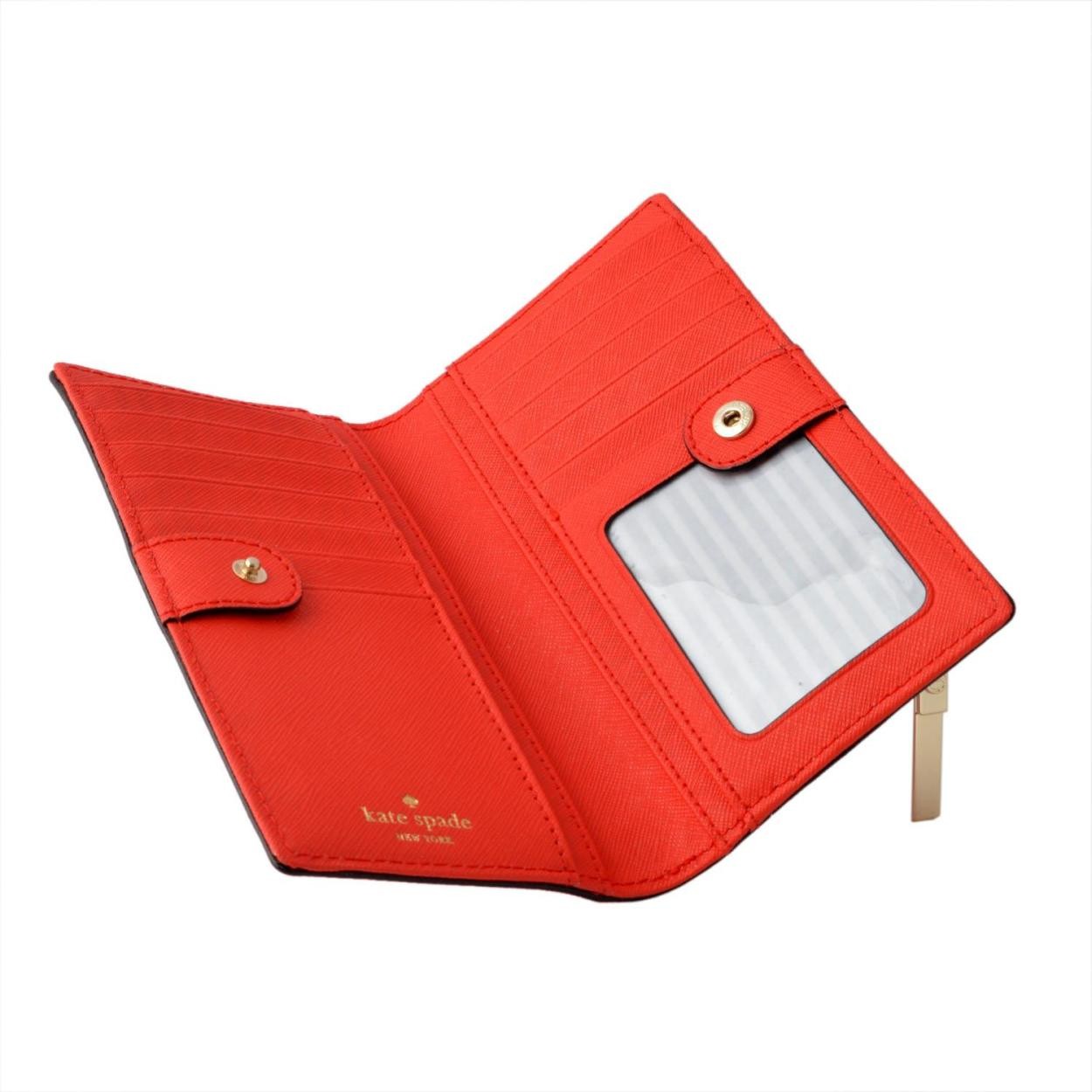 ケイトスペード Kate Spade PWRU5072 624 背面ファスナー小銭入れ＆定期入れ付 二つ折り長財布 CAMERON STREET stacy