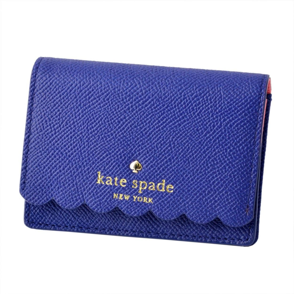 ケイトスペード Kate Spade PWRU5556 415 スカラップデザイン 内外バイカラー キーリング付 マルチケース 小銭・定期・カード入れ MORRIS LANE beca