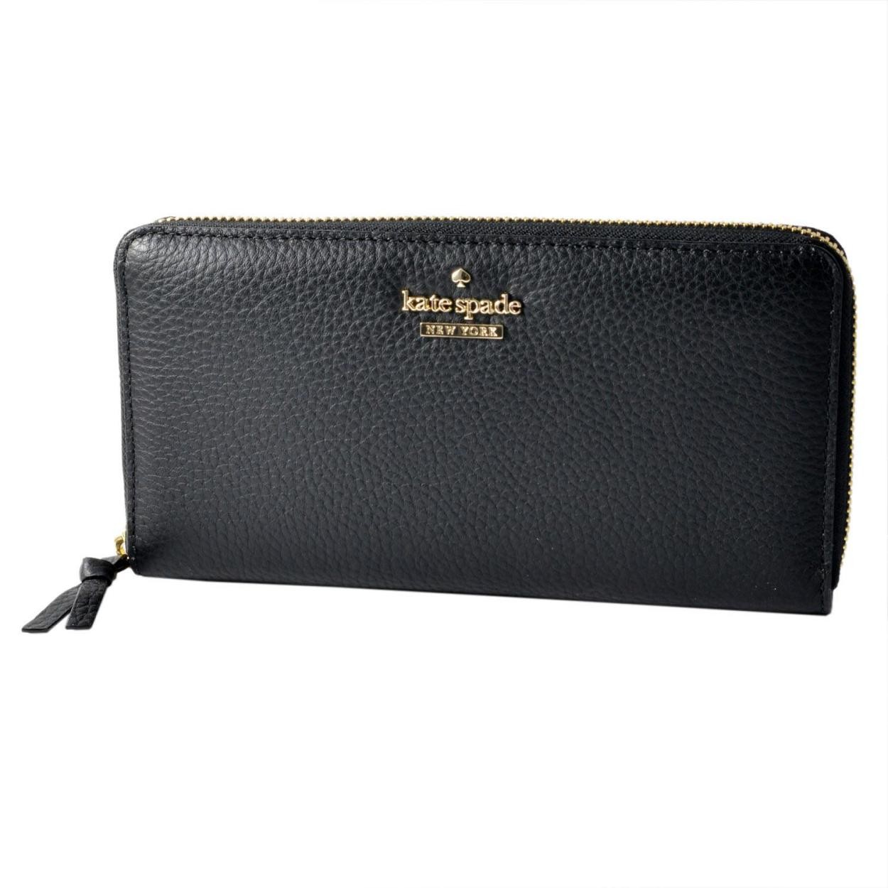 ケイトスペード Kate Spade PWRU5596 001 ラウンドファスナー長財布 JACKSON STREET lacey