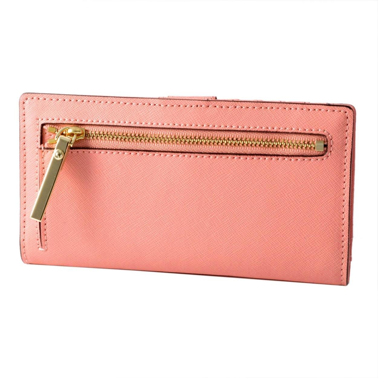 ケイトスペード Kate Spade PWRU5072 959 背面ファスナー小銭入れ＆定期入れ付 二つ折り長財布 CAMERON STREET stacy