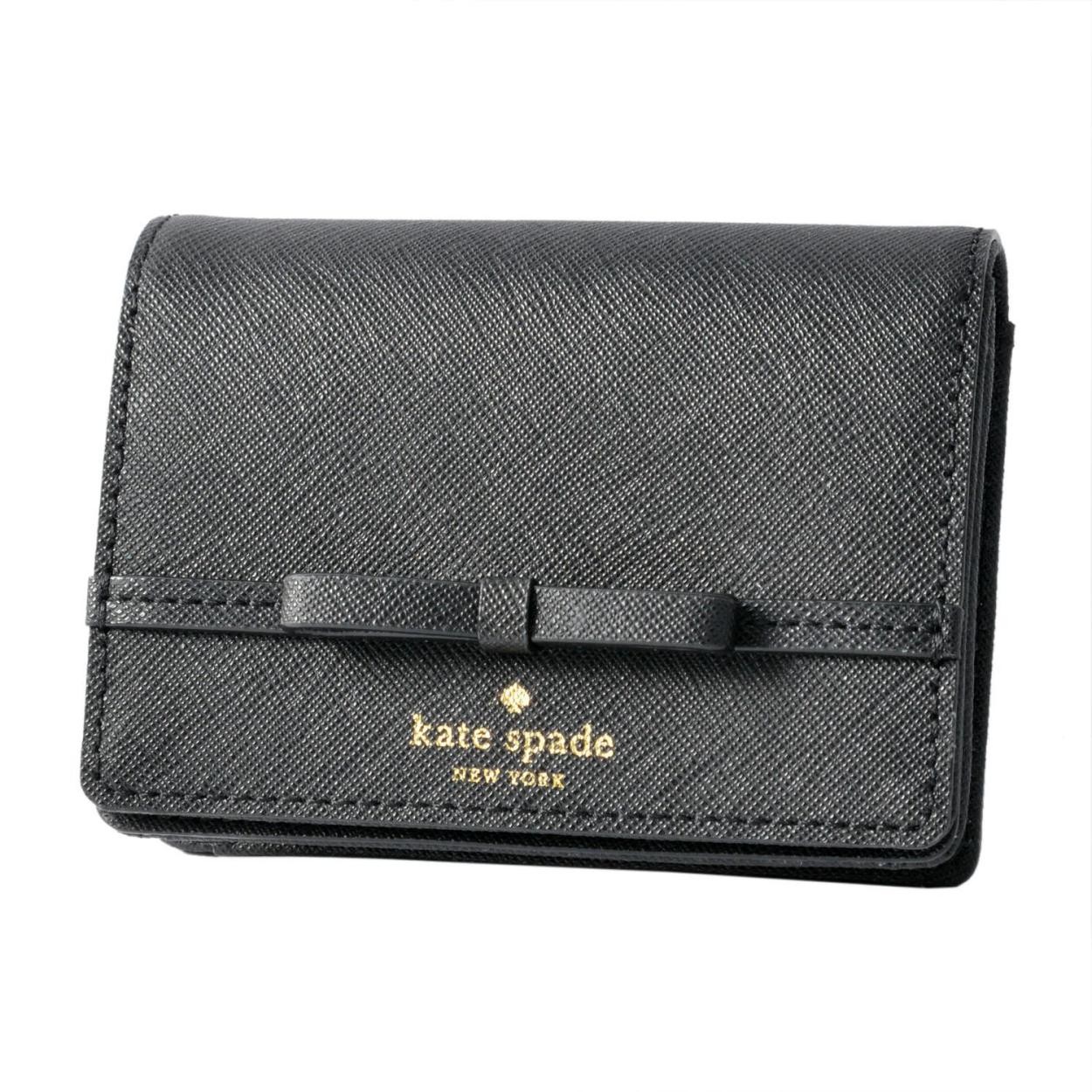 ケイトスペード Kate Spade PWRU5722 001 リボンモチーフ キーリング付 マルチケース 小銭・定期・カード入れ CONNORS LANE beca