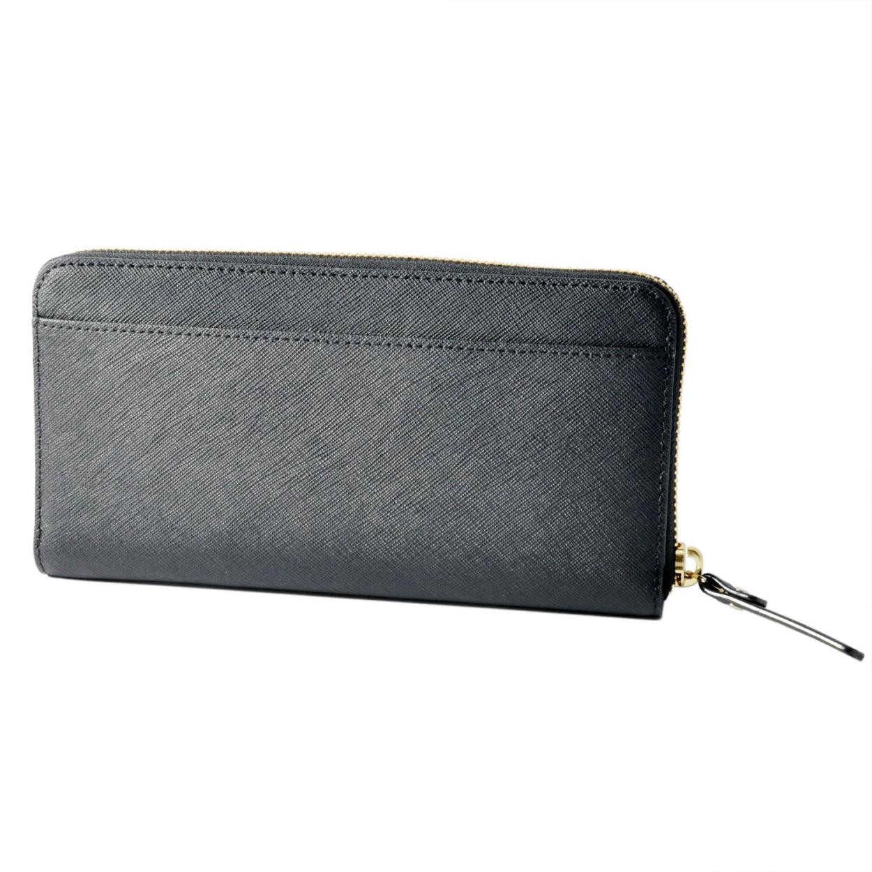 ケイトスペード Kate Spade PWRU5725 001 リボンモチーフ ラウンドファスナー長財布 CONNORS LANE lacey