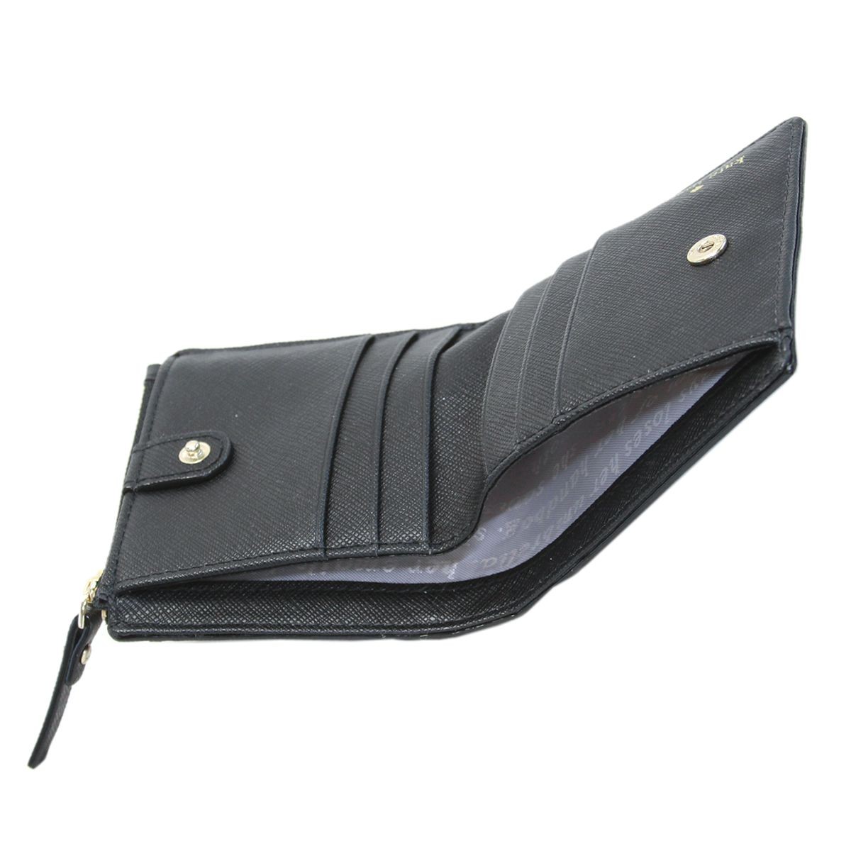 ケイトスペード Kate Spade PWRU5832 017 ドット柄 パスケース付 二つ折り ミニ財布 BROOKS DRIVE adalyn