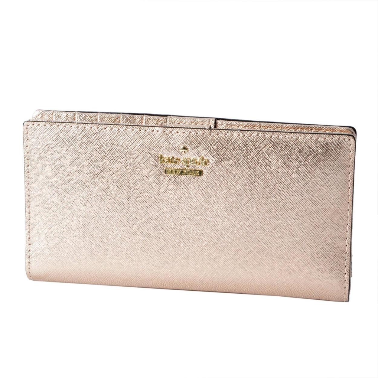 ケイトスペード Kate Spade PWRU5072 705 背面ファスナー小銭入れ＆定期入れ付 二つ折り長財布 CAMERON STREET stacy