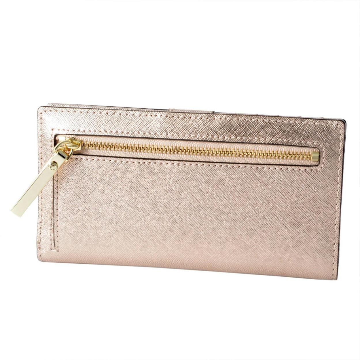 ケイトスペード Kate Spade PWRU5072 705 背面ファスナー小銭入れ＆定期入れ付 二つ折り長財布 CAMERON STREET stacy