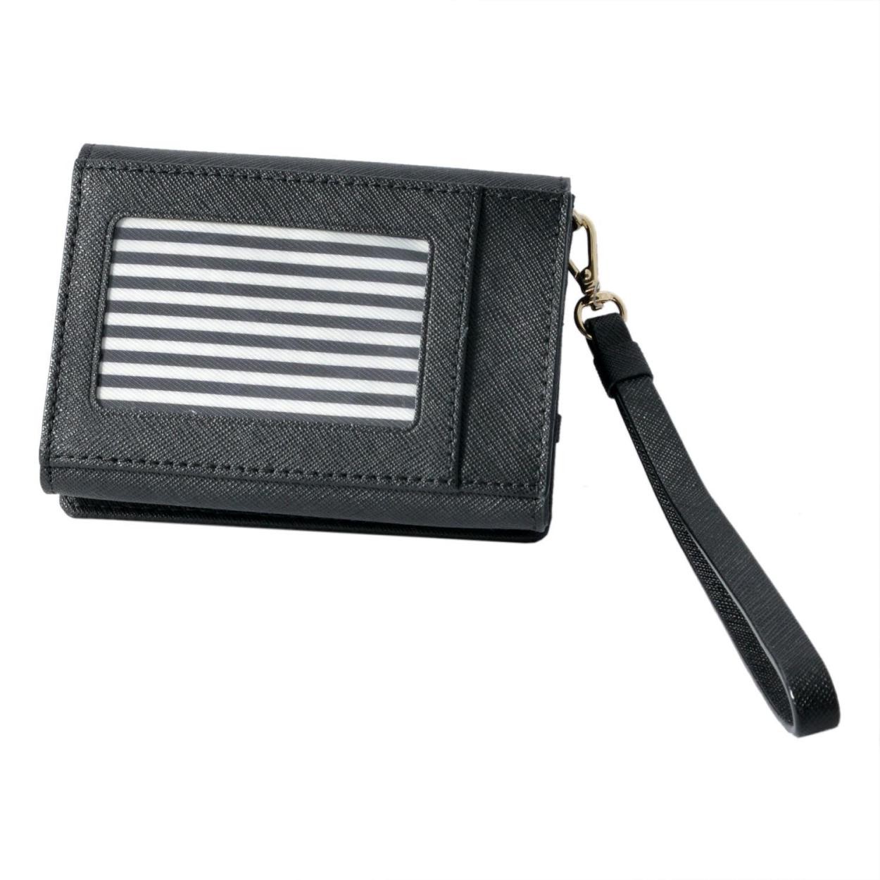 ケイトスペード Kate Spade PWRU5956 001 リボン＆ラインストーン ストラップ付 マルチケース 定期・カード入れ ELLIOTT STREET clemy