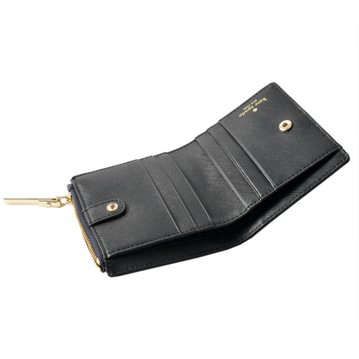 ケイトスペード Kate Spade PWRU6049 458 パスケース付 二つ折り ミニ財布 CAMERON STREET NIGIHT ROSE adalyn