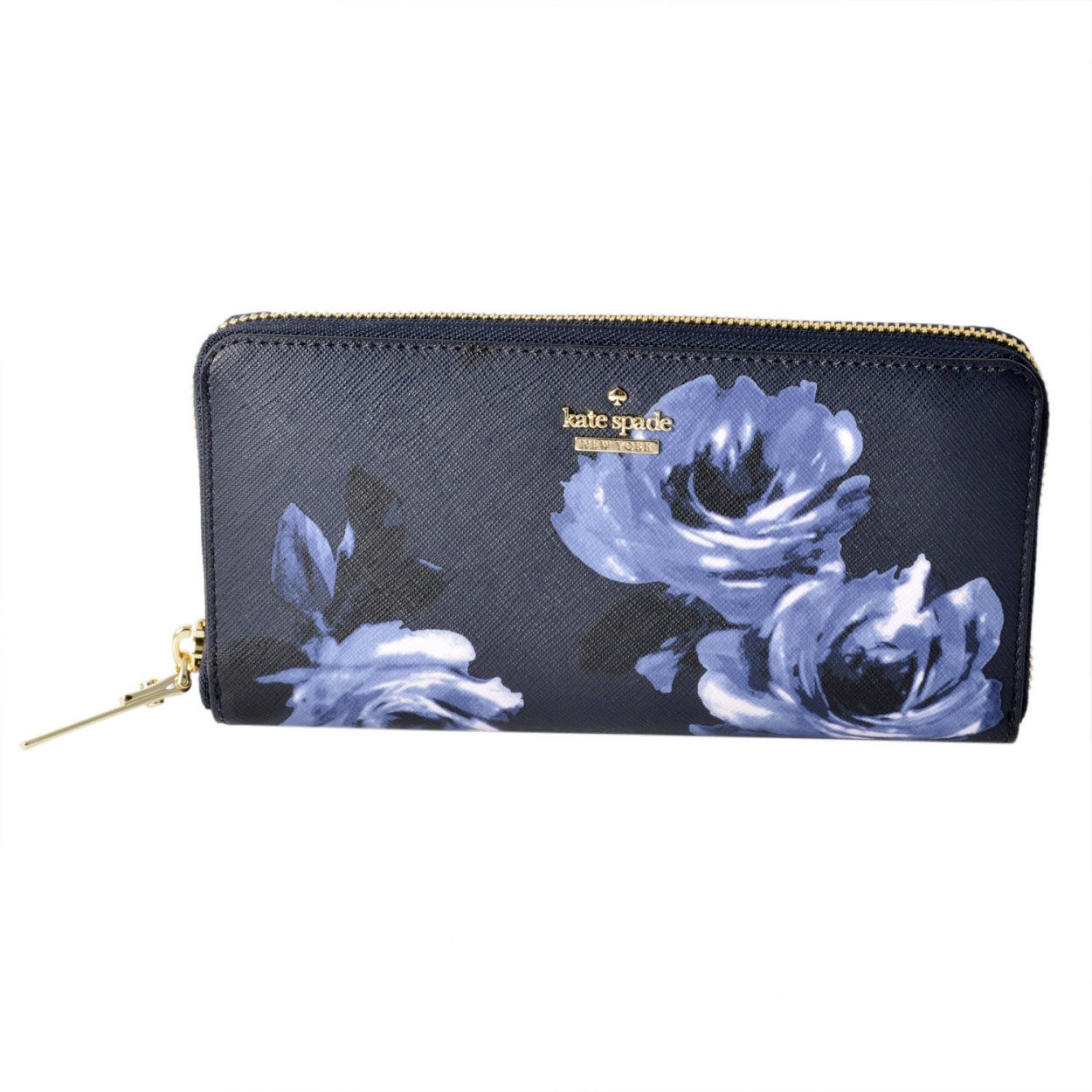 ケイトスペード Kate Spade PWRU6053 458 ローズプリント ラウンドファスナー長財布 CAMERON STREET NIGIHT ROSE lacey