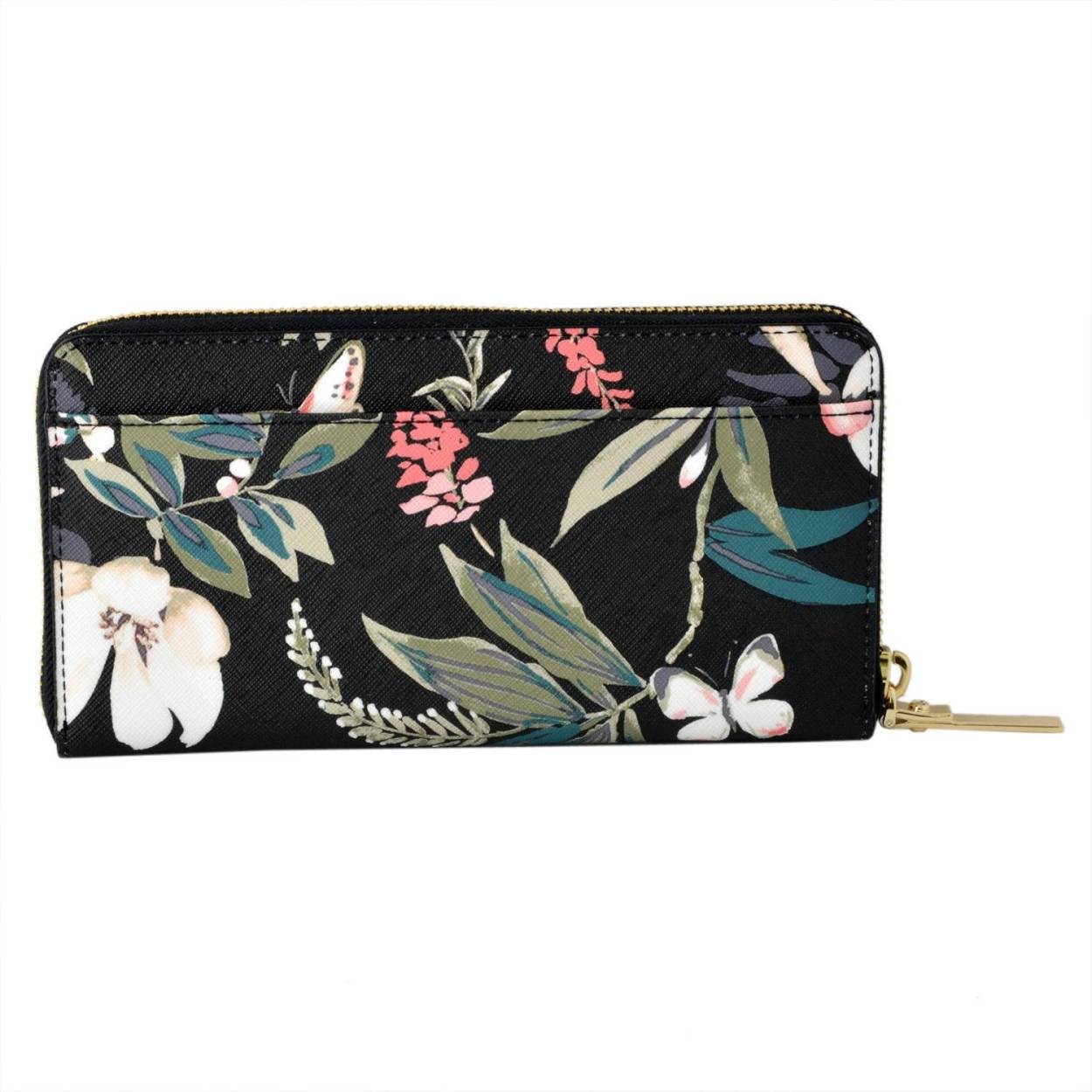 ケイトスペード Kate Spade PWRU6214 098 ボタニカルプリント ラウンドファスナー長財布 CAMERON STREET BOTANICAL lacey