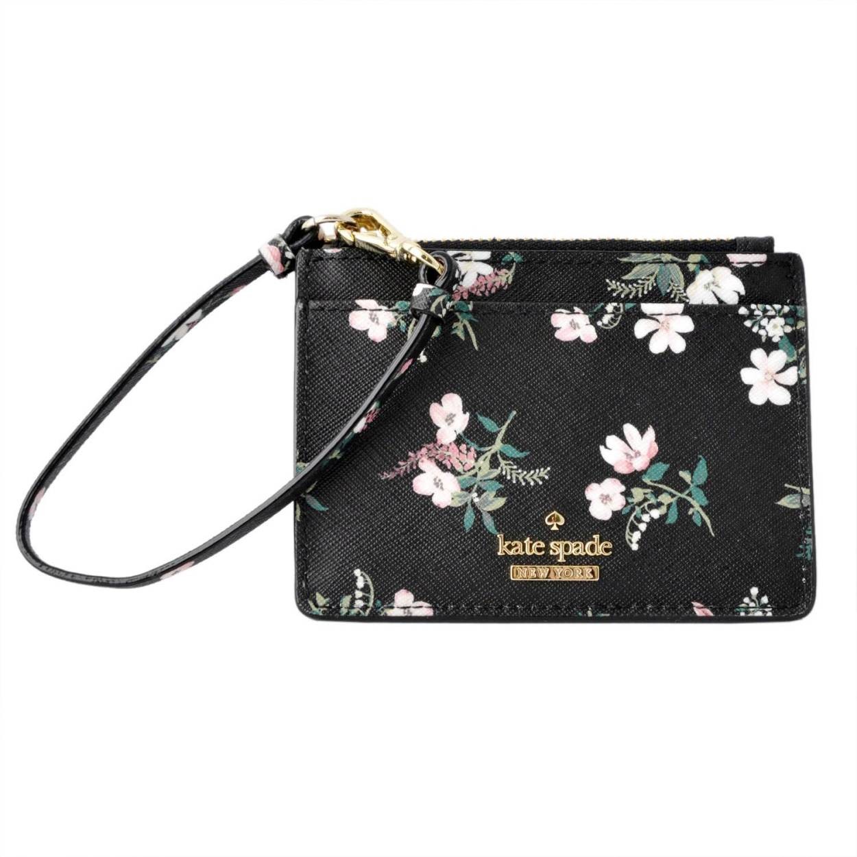 ケイトスペード Kate Spade PWRU6320 098 ボタニカルプリント キーリング付 マルチケース 小銭・定期・カード入れ CAMERON STREET FLORA mellody