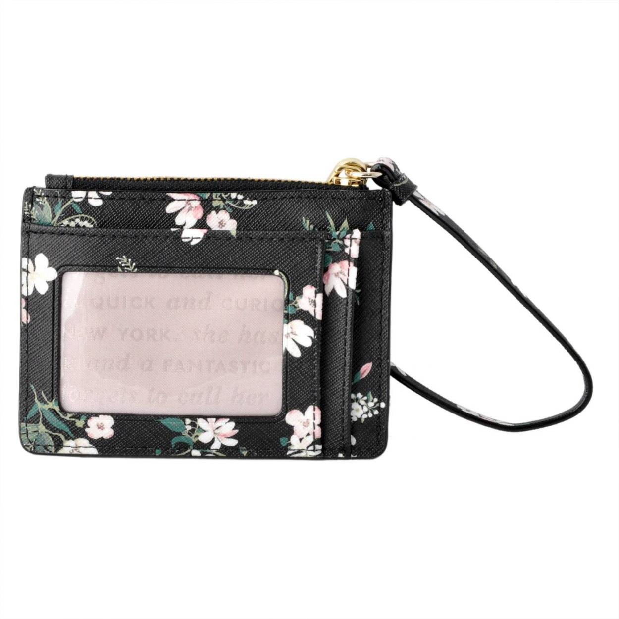 ケイトスペード Kate Spade PWRU6320 098 ボタニカルプリント キーリング付 マルチケース 小銭・定期・カード入れ CAMERON STREET FLORA mellody