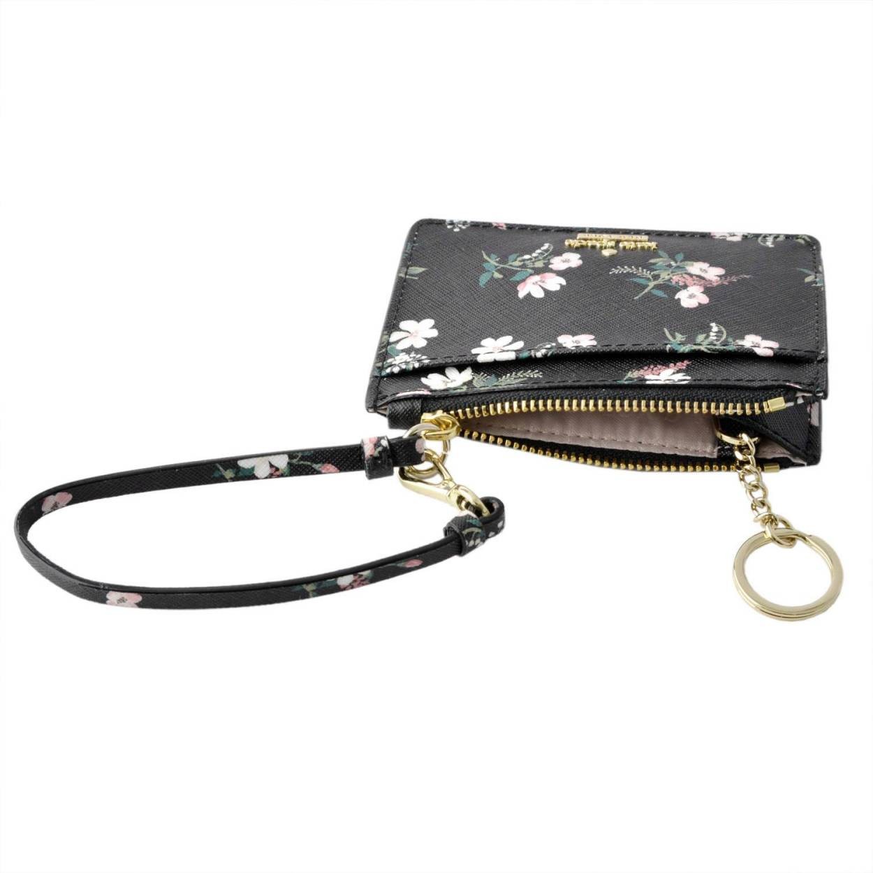 ケイトスペード Kate Spade PWRU6320 098 ボタニカルプリント キーリング付 マルチケース 小銭・定期・カード入れ CAMERON STREET FLORA mellody