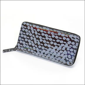 マークバイマークジェイコブス TecHno Slim Zippy テクノ ホログラフィック ラウンドファスナー長財布 メタリックミラー ガンメタル ≪2014SS≫ M0002239 80672 GUNMETAL MULTI