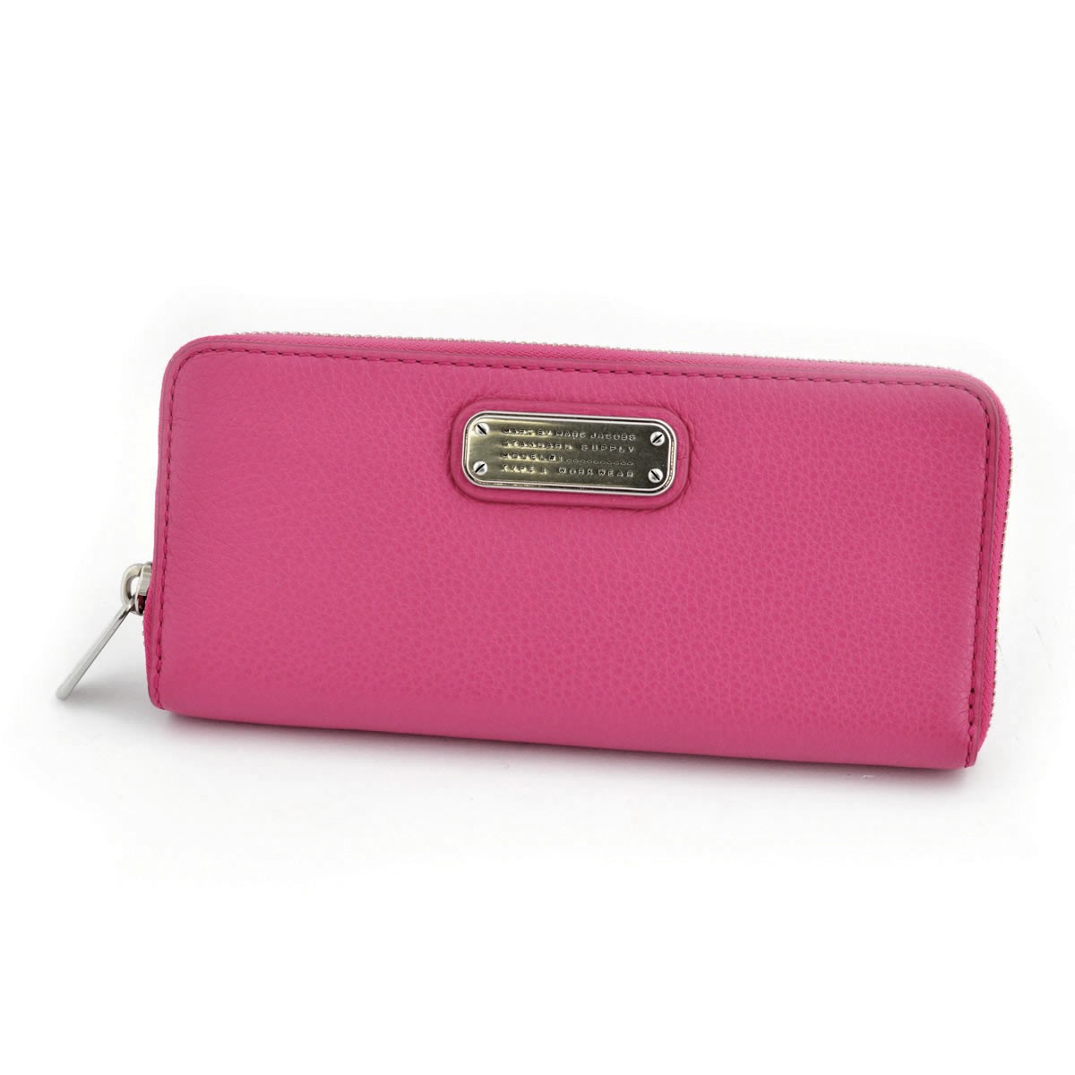 マークバイマークジェイコブス MARC BY MARC JACOBS M0005350 615 Bright Rosa New Q Slim Zip Around ラウンドファスナー長財布 イタリアンカウレザー  ≪2016SS≫