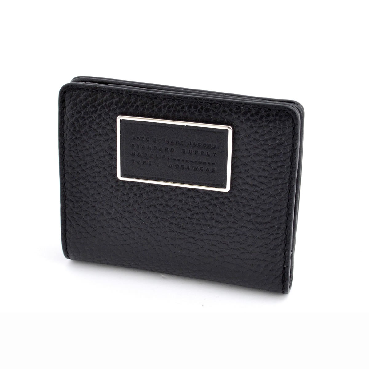 マークバイマークジェイコブス MARC BY MARC JACOBS M0007282 001 Black Ligero Emi Wallet パスケース付 二つ折り ミニ財布  ≪2016SS≫