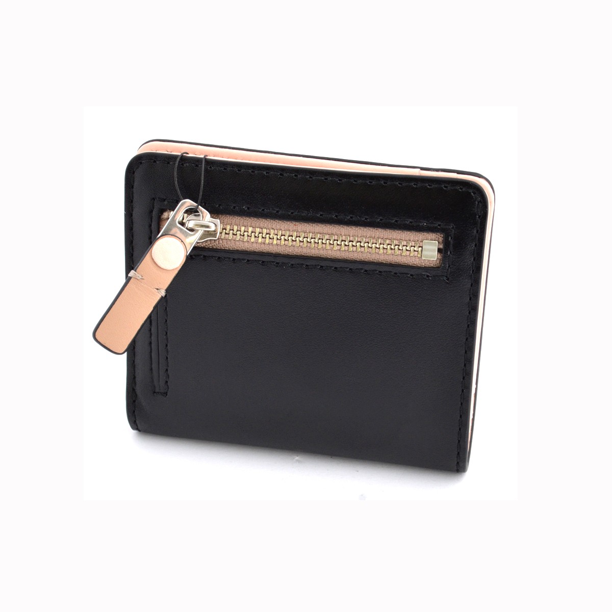マークバイマークジェイコブス MARC BY MARC JACOBS M0007627 002 Black Multi Quintessential Colorblocked Emi Wallet カラーブロック パスケース付 二つ折り ミニ財布  ≪2016SS≫