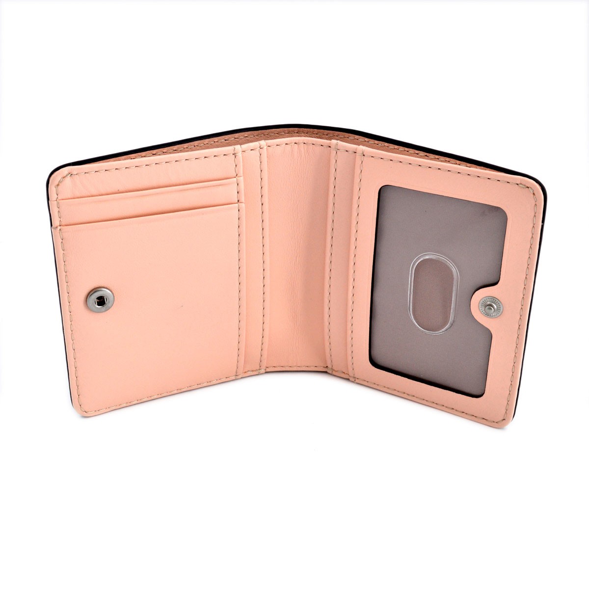 マークバイマークジェイコブス MARC BY MARC JACOBS M0007627 002 Black Multi Quintessential Colorblocked Emi Wallet カラーブロック パスケース付 二つ折り ミニ財布  ≪2016SS≫