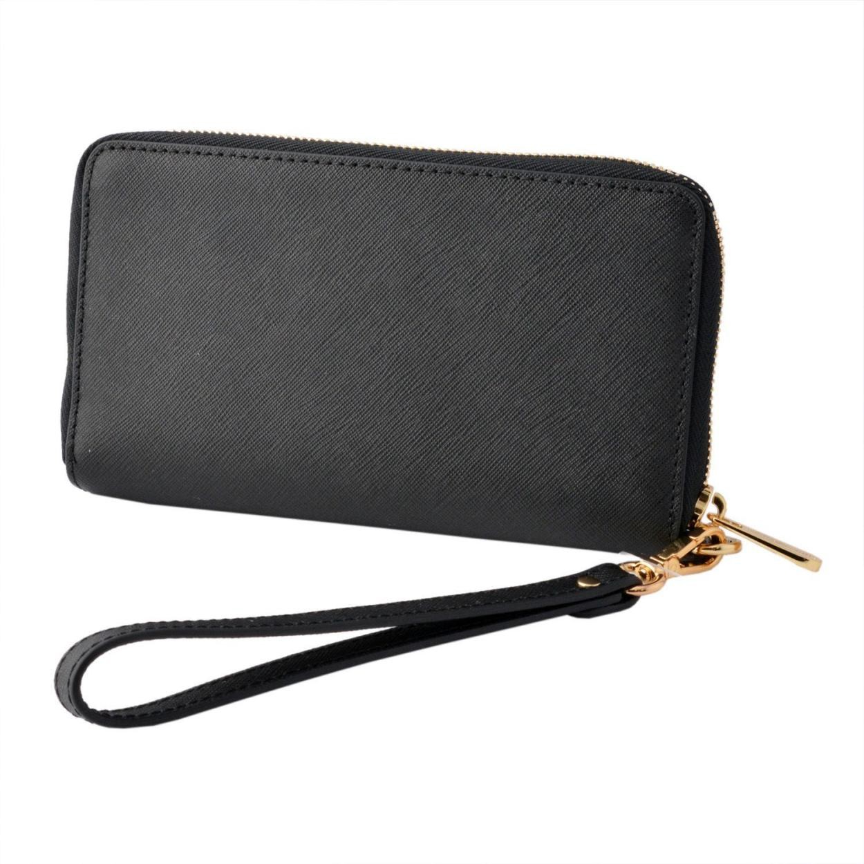 マイケルコース MICHAEL KORS 32H4GTVE9L Black モバイル・スマホケース付 ラウンドファスナー長財布 JET SET TRAVEL