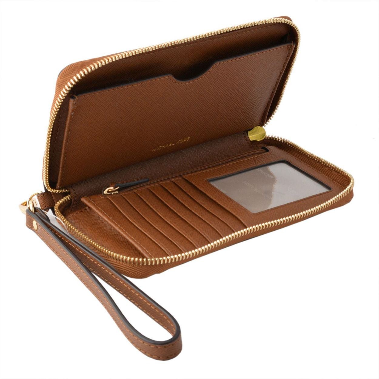 マイケルコース MICHAEL KORS 32H4GTVE9L Luggage モバイル・スマホケース付 ラウンドファスナー長財布 JET SET TRAVEL