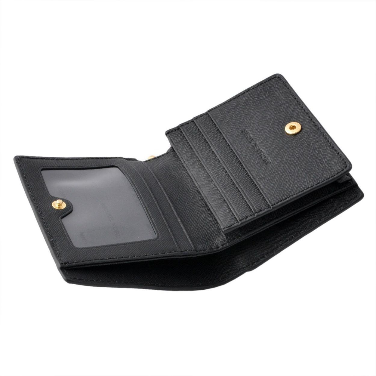 マイケルコース MICHAEL KORS 32T6GTVD2L Black  パスケース付 二つ折り財布 カードケース JET SET TRAVEL