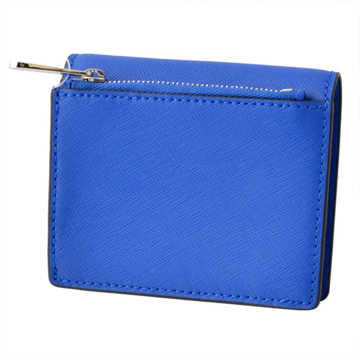 マイケルコース MICHAEL KORS 32T6STVD2L Elctric Blue パスケース付 二つ折り財布 カードケース JET SET TRAVEL
