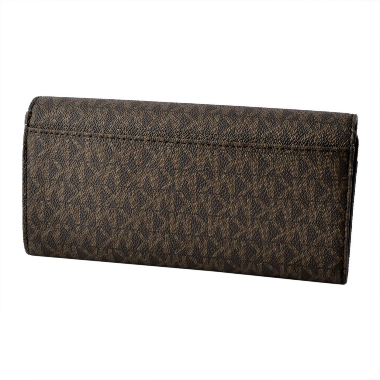 マイケルコース MICHAEL KORS 32S7GFTE3B Brown MKロゴ シグネチャー柄 二つ折り長財布 FULTON
