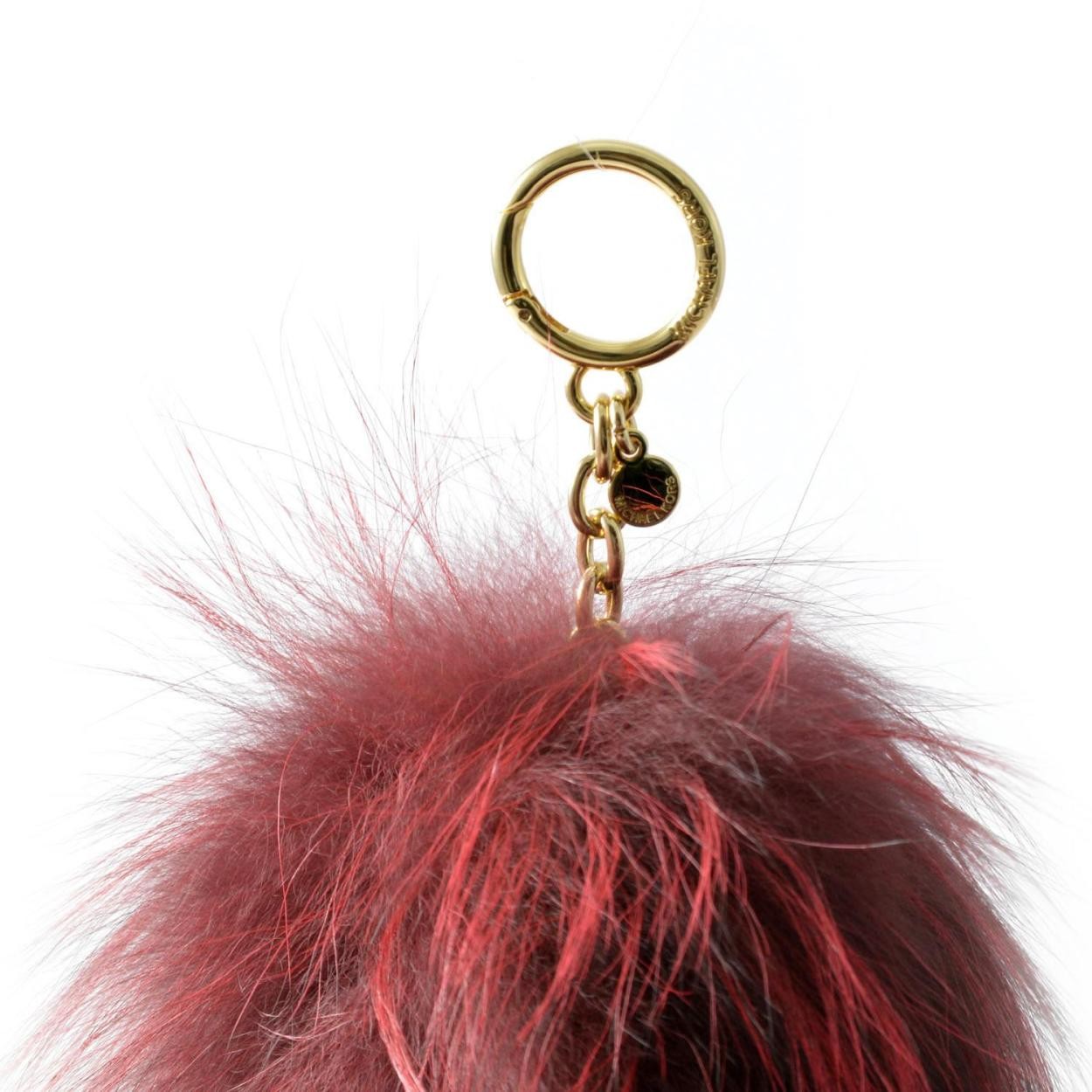 マイケルコース MICHAEL KORS 32F6GKCK3F MULBERRY フォックスファー キーリング バッグチャーム FUR PON PON