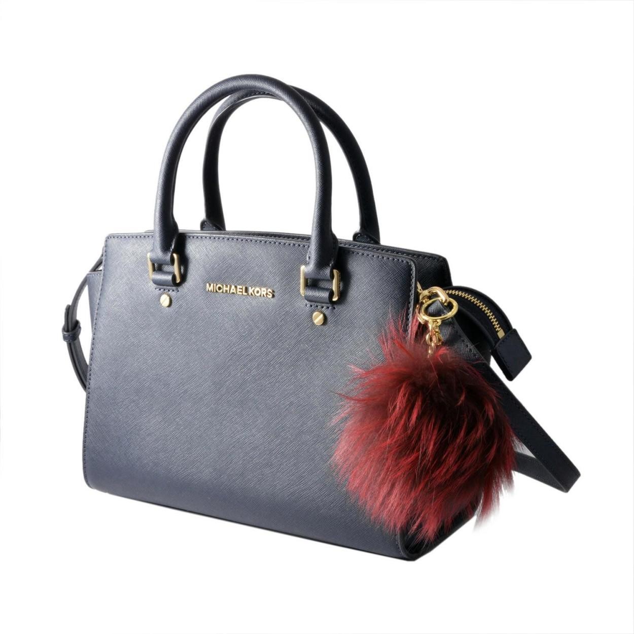 マイケルコース MICHAEL KORS 32F6GKCK3F MULBERRY フォックスファー キーリング バッグチャーム FUR PON PON