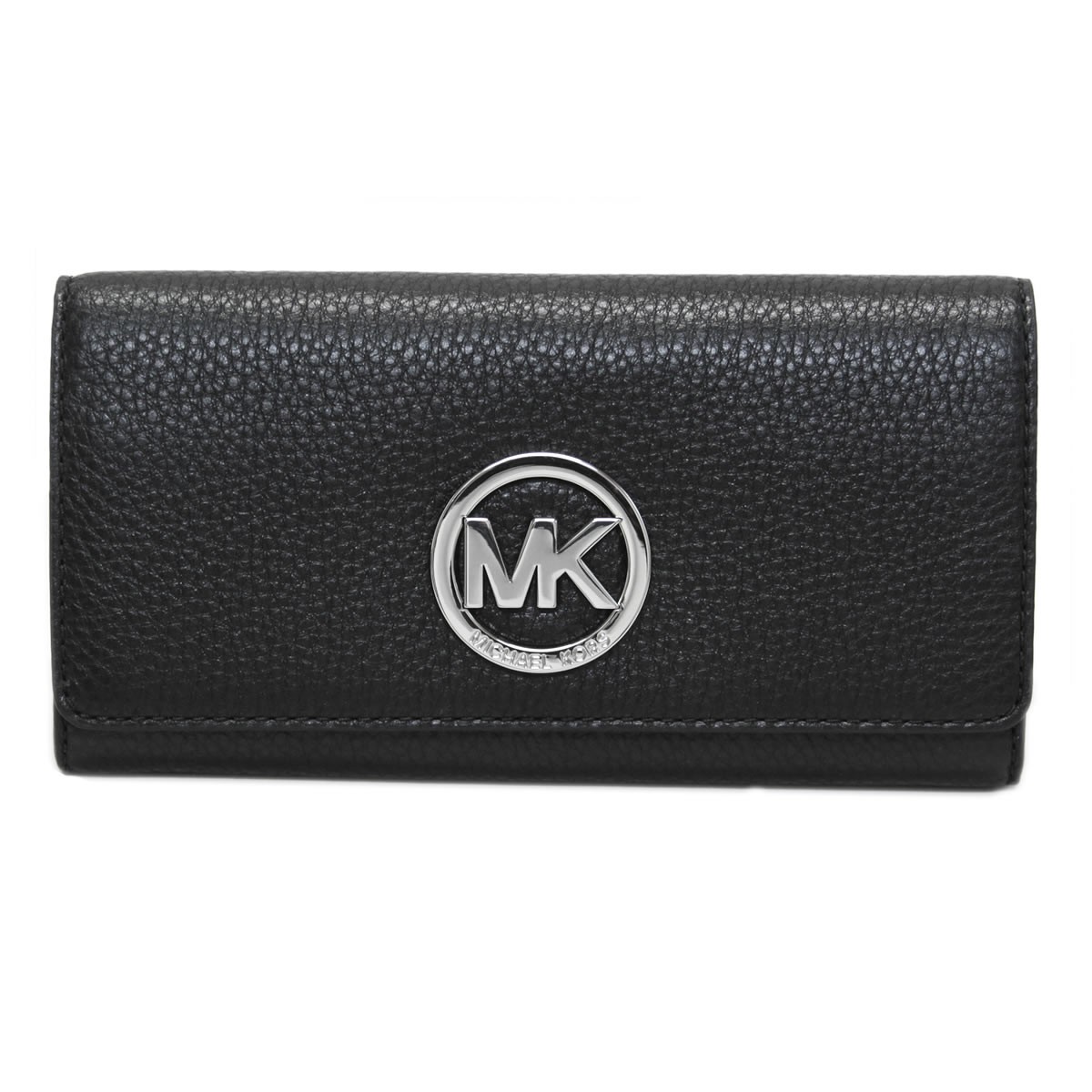 マイケルコース MICHAEL KORS 32F2SFTE3L Black MKロゴ 二つ折り長財布 FULTON