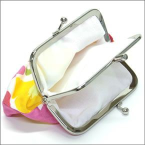 マリメッコ MINI-UNIKKO TUPLA KUKKARO  ミニウニッコ柄 がま口財布 小銭入れ ポーチ ホワイト/オレンジ 034735 201 white/orange