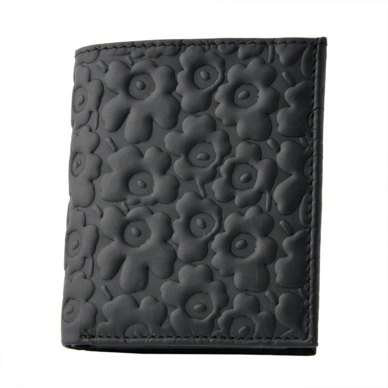 マリメッコ marimekko 043650 999 エンボス ウニッコ型押しレザー 二つ折り財布 EMBOSSED-UNIKKO  KATRI